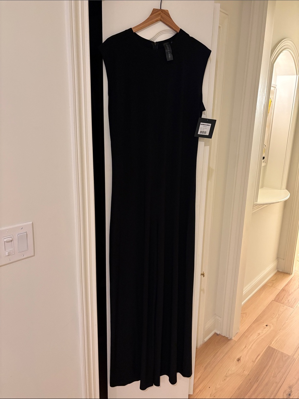 NWT Norma Kamali Black Sleeveless Jumpsuit XL